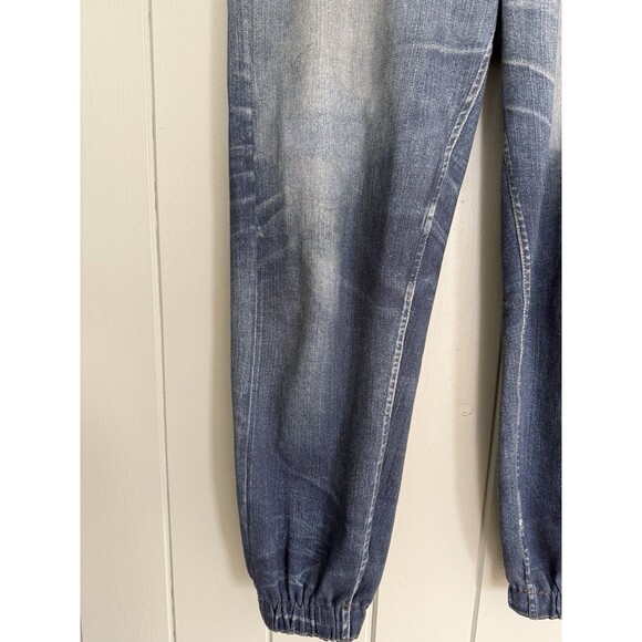 Rag & Bone Miramar Jogger Lucas Photo Printed Faux Jean Sweatpants L Large Blue - Picture 4 of 10